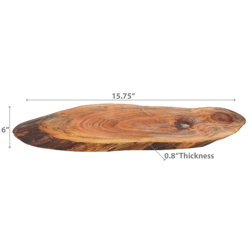 Maison Concepts Acacia Wood Live Edge Long Serving Board