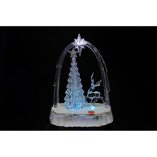 Maison Concepts Led Musical Acrylic Reindeer With Tree