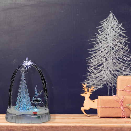 Maison Concepts Led Musical Acrylic Reindeer With Tree