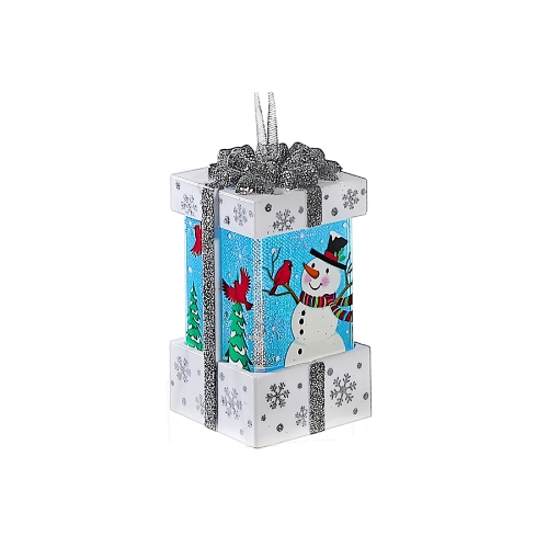MAISON CONCEPTS  Led Snowman In Present Decor