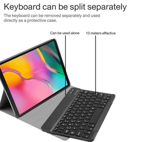 Keyboard Case for New iPad 9.7 Inch 2018(6th,Gen)/2017,iPad Pro 9.7,iPad Air 2/Air1,Bulit-in Pencil Holder, Detachable Wireless Bluetooth Keyboard,