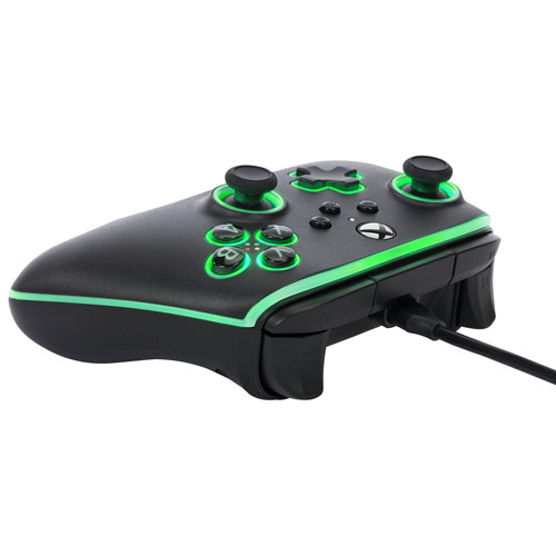 Manette avec fil Advantage Lumectra de PowerA pour Xbox Series X/S et Xbox One - Noir