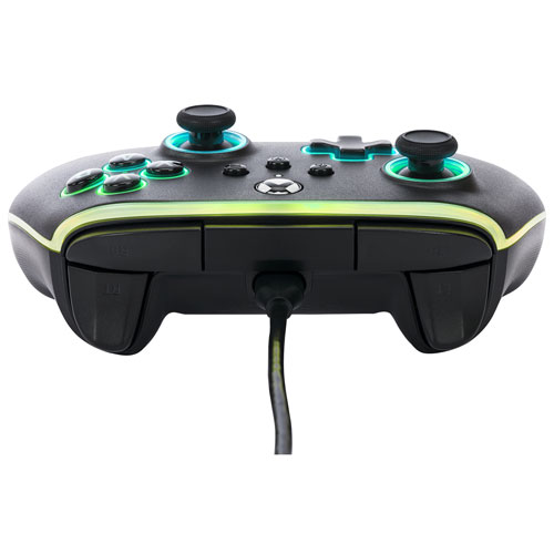 Manette avec fil Advantage Lumectra de PowerA pour Xbox Series X/S et Xbox One - Noir