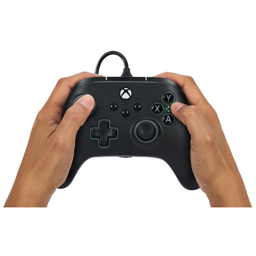 Manette avec fil Advantage Lumectra de PowerA pour Xbox Series X/S et Xbox One - Noir