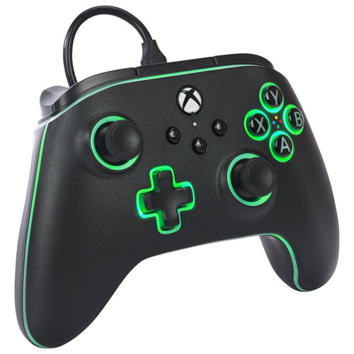 Manette avec fil Advantage Lumectra de PowerA pour Xbox Series X/S et Xbox One - Noir