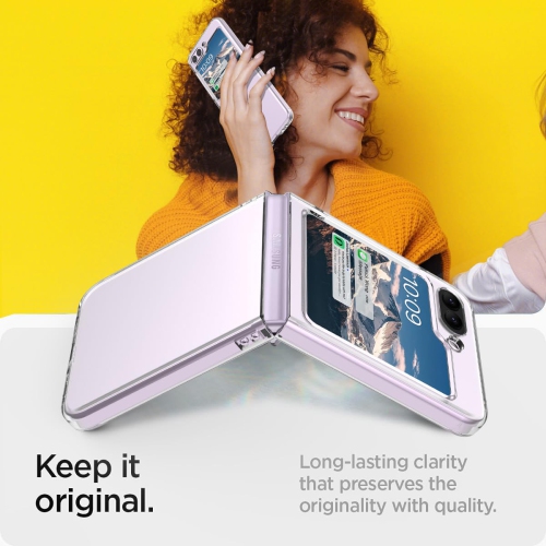 Étui transparent pour Galaxy Z Flip 5 de Samsung, étui rigide transparent ultramince et transparent anti-jaune pour Samsung Flip 5 5G