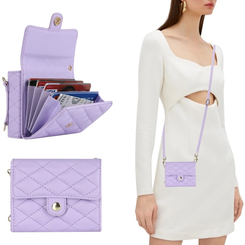 Samsung Galaxy Z Flip 5 Case, Wallet Phone Case Cute Leather Case with Card Holder Crossbody Cover for Women Girls Strap Wristlet RFID Blocking