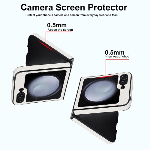 Samsung Galaxy Z Flip 5 Case, Samsung Z Flip 5 Case Cute Aesthetic Leather Case for Women Men Diamond-Shaped Pattern Shockproof Protective Bumper