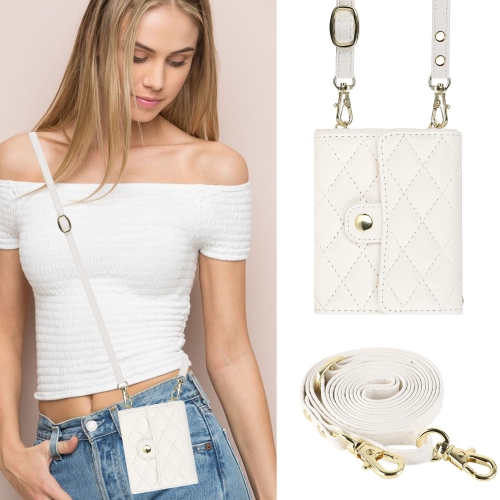 Samsung – Étui pour Galaxy Z Flip 5, étui pour téléphone portefeuille en cuir mignon avec porte-carte à bandoulière pour femme, dragonne, étui de