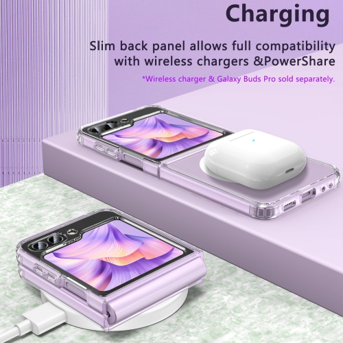 Étui pour Galaxy Z Flip 5 de Samsung avec MagSafe, étui antichoc en polycarbonate rigide Z Flip 5 de Samsung avec TPUR souple, étui protecteur