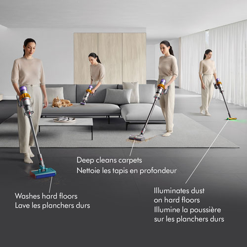 Dyson V15s Detect Submarine Cordless Stick Vacuum - Yellow/Nickel