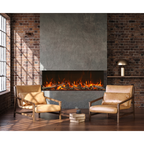 Amantii 40" TRU VIEW Extra Tall- Extra Long 40-TRV-XT-XL-OOB-1 –Refurbished(Good)- 3 Sided Glass / Indoor or Outdoor Electric Fireplace by AMANTII - Refurbished condition - Image 4