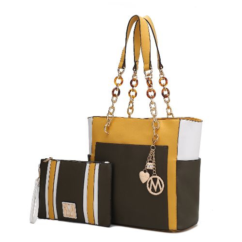 MKF Collection Rochelle Tote & Wristlet Set Handbag by Mia K