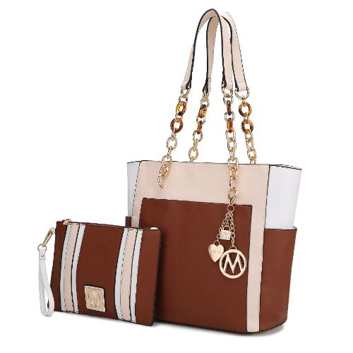 MKF Collection Rochelle Tote & Wristlet Set Handbag by Mia K