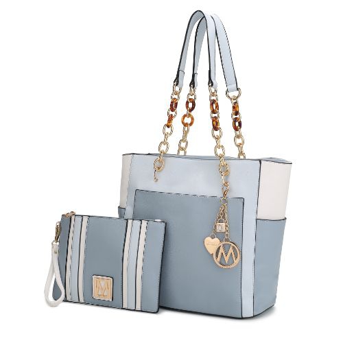 MKF Collection Rochelle Tote & Wristlet Set Handbag by Mia K