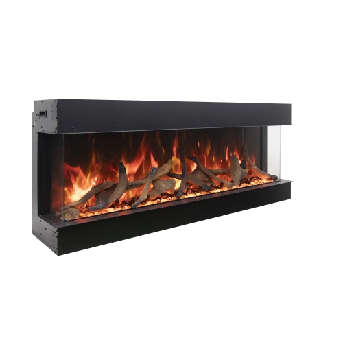 AMANTII  Bi-72-Deep-Xt-Oob-1 –Refurbished(Excellent)- Indoor Or Outdoor Built-In Only Electric Fireplace With Steel Surround In Black