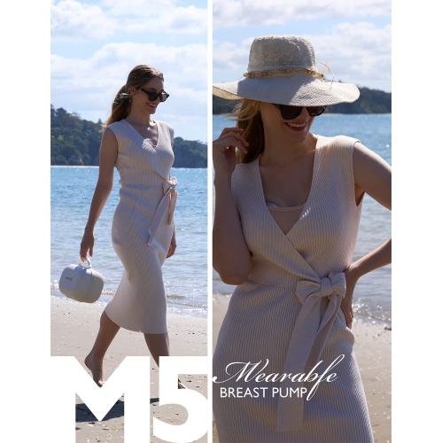 Momcozy M5 All-in-one Breast Pump, Double Portable Hands-Free Wearable Breast Pump with 3 Modes & 9 Levels, 24mm