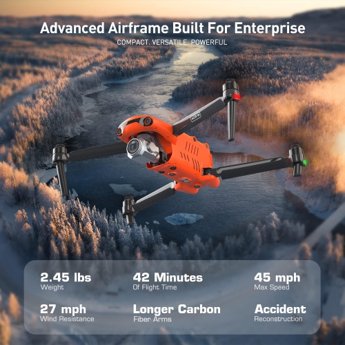 Autel Robotics EVO II Pro Enterprise V3, 6K 1" CMOS Sensor, 15KM Video Transmission, 42Mins Flight, ADS-B Receiver, Expanded Accessories