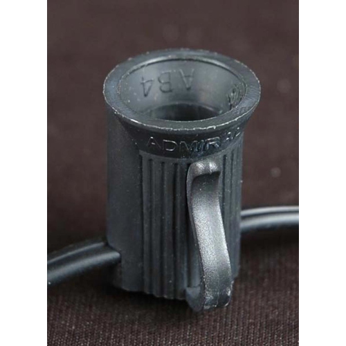 Novelty Lights 10 Foot C7 Outdoor String Light Christmas Stringer - Patio String Lights - Candelabra Base