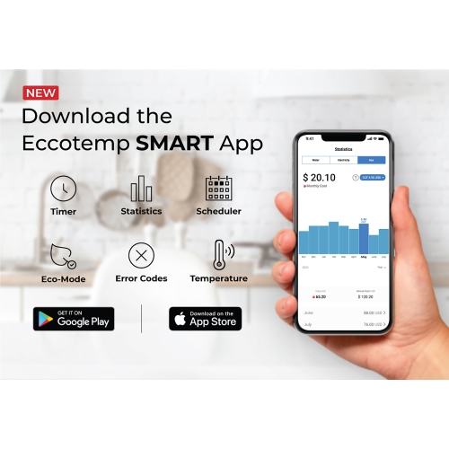 Eccotemp SMARTHOME Indoor 6.8 GPM Natural Gas Tankless Water Heater