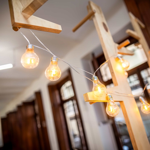 Newgarden Stella Decorative LED Garland, 15ft, Solar & Rechargeable Battery