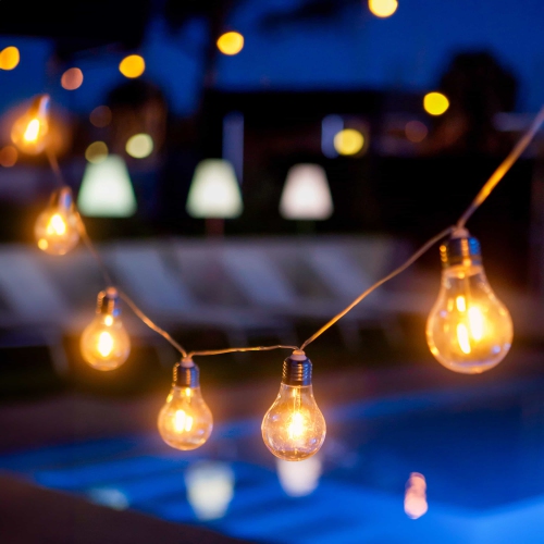 Newgarden Stella Decorative LED Garland, 15ft, Solar & Rechargeable Battery