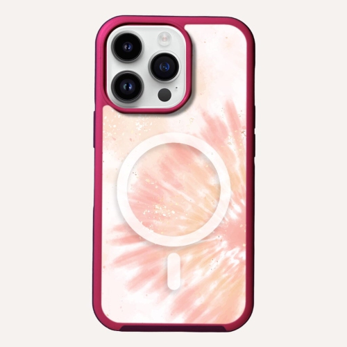 CASECO  Magsafe Iphone 14 Pro Max Tie Dye Case In Orange