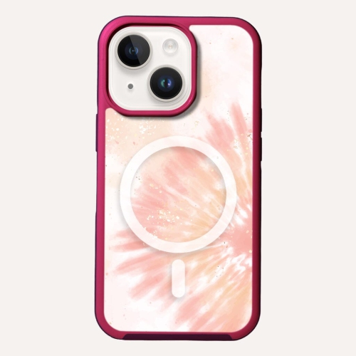 CASECO  Magsafe Iphone 14 Tie Dye Case In Orange