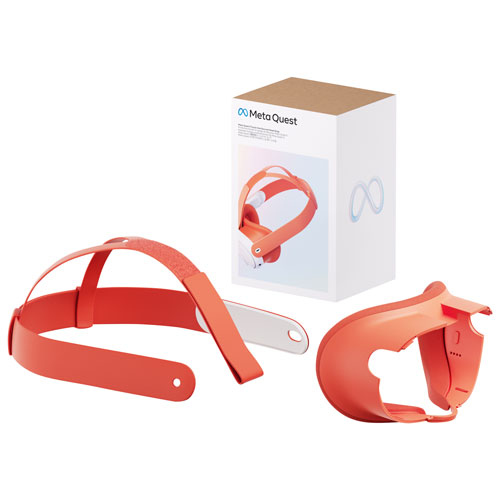 Meta Quest 3 Facial Interface & Head Strap - Blood Orange