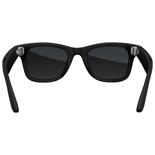 Lunettes Wayfarer de Ray-Ban | Meta avec IA, photo, vidéo, audio et messagerie - Noir mat/Graphite dégradé polarisé - Grand