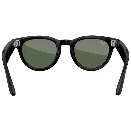 Lunettes Headliner de Ray-Ban | Meta avec IA, photo, vidéo, audio et messagerie - Noir brillant/Vert G-15