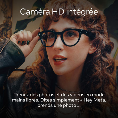 Lunettes Headliner de Ray-Ban | Meta avec IA, photo, vidéo, audio et messagerie - Noir brillant/Vert G-15