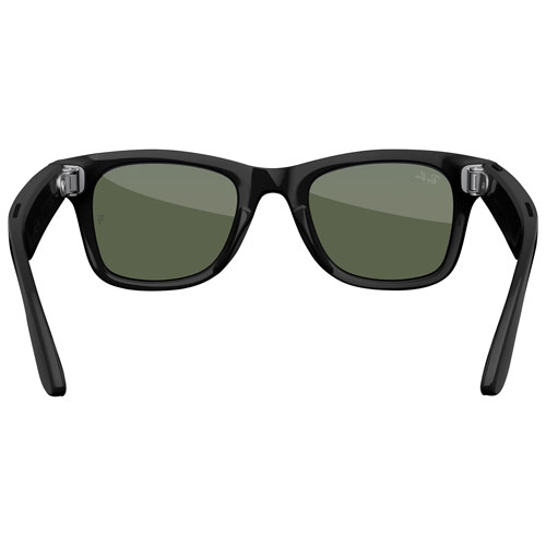 Lunettes Wayfarer de Ray-Ban | Meta avec IA, photo, vidéo, audio et messagerie - Noir brillant/Vert G-15 - Grand