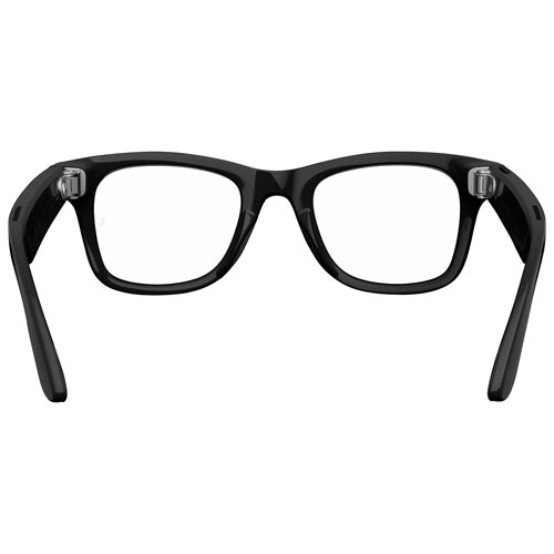 Ray-Ban | Meta Wayfarer Glasses with AI, Photo, Video, Audio & Messaging - Shiny Black/Clear
