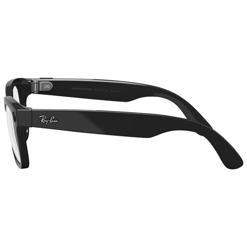 Lunettes Wayfarer de Ray-Ban/Meta avec IA, photo, vidéo, audio et messagerie - Noir brillant/Transparent