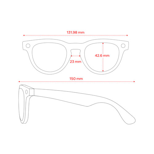 Ray-Ban | Meta Wayfarer Glasses with AI, Photo, Video, Audio & Messaging - Shiny Black/Clear