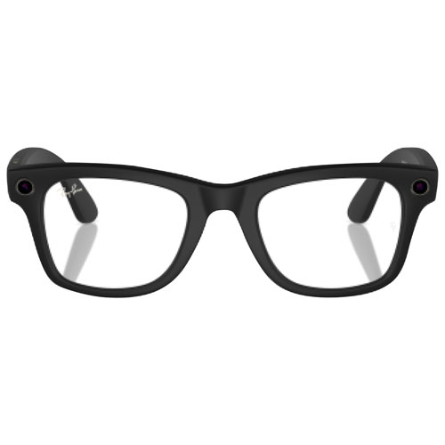 Ray-Ban | Meta Wayfarer Glasses with AI, Photo, Video, Audio & Messaging - Matte Black/Clear to G-15 Green Transitions