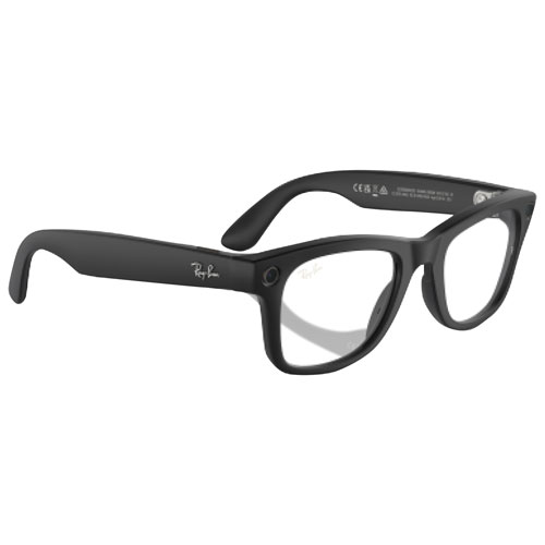 Ray-Ban | Meta Wayfarer Glasses with AI, Photo, Video, Audio & Messaging - Matte Black/Clear to G-15 Green Transitions