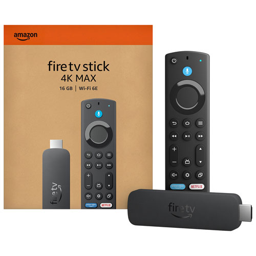 Amazon Fire TV Stick 4K Max Media Streamer with Alexa Voice Remote