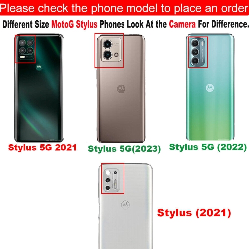 [CSmart] Étui anti-chute hybride magnétique rigide avec anneau pour Motorola Moto G Stylus 5G 2023, bleu marine