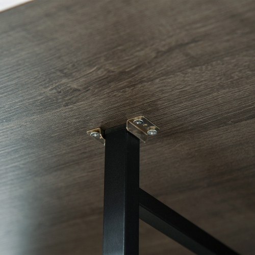 HOMCOM 51" Folding Dining Table for 6, Mobile Drop Leaf Table, Extendable Kitchen Table with Storage Shelf and 6 Wheels for Small Spaces, Distressed