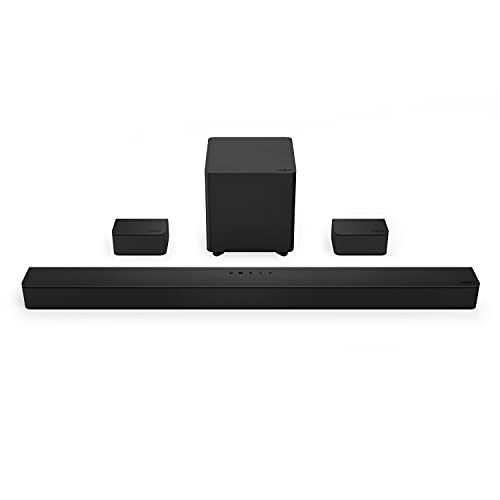 V-Series 5.1 Home Theater Sound Bar with Dolby Audio, Bluetooth, Wireless Subwoofer, Voice Assistant Compatible, Includes Remote Control V51x-J6