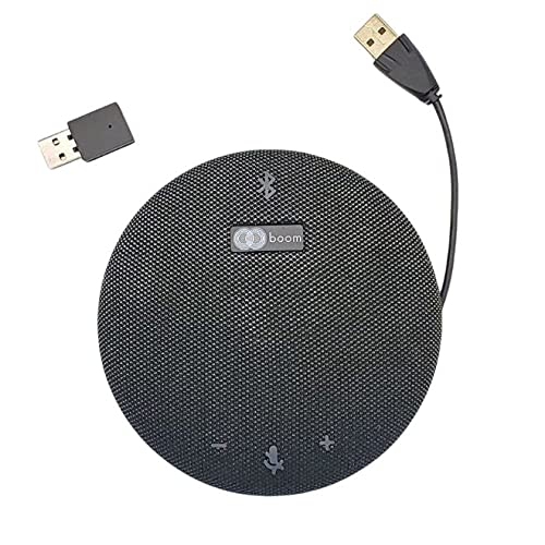 Giro Pro Wireless HD Bluetooth 5.0 and USB Portable Speakerphone, 360 Degree omnidirectional Pickup, 12hr Talk time, cancelation, Intelligent Dynamic
