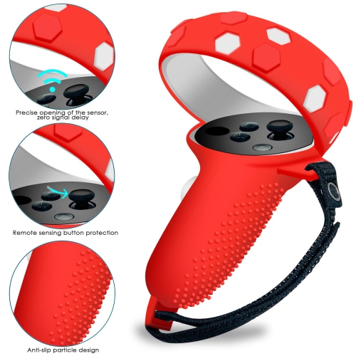 VR Silicone Cover Accessories, 7-in-1 Silicone Shell Cover Protective for Oculus Quest 2, with Touch Handle Cover, VR Headset Shell, Disposable VR