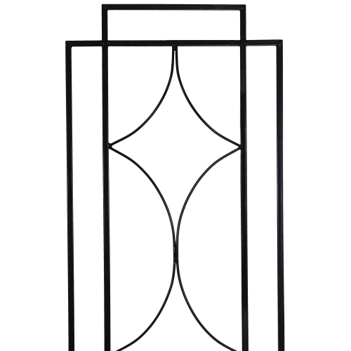 Sunnydaze Steel Chic Diamonds Garden Trellis - Set of 2 - 60 in