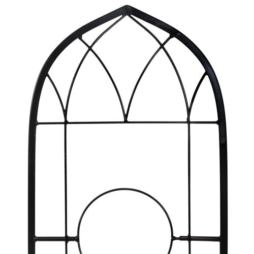 Sunnydaze 2-Piece Arched Wall Trellis with Flowerpot Supports - 48 in