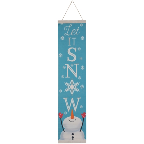 Affiche de Noël Let It Snow de 43 po