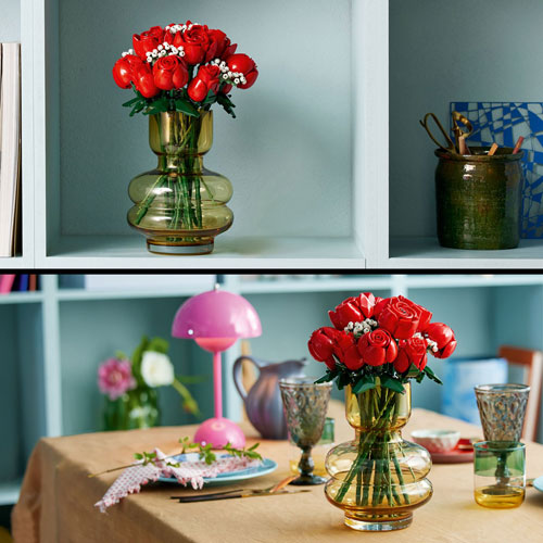 LEGO Flowers: Bouquet of Roses - 822 Pieces