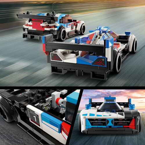LEGO Speed Champions : Les voitures de course BMW M4 GT3 et BMW M Hybrid V8 - 676 piÃ¨ces