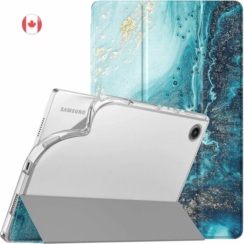 Galaxy Tab A8 Case 2021/2022 10.5 Inch SM-X200/SM-X205 - Slim TPU Translucent Frosted Back Cover with Auto Wake/Sleep Feature for Samsung A8 Tablet -